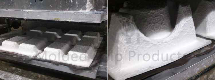 production process of molded pulp packaging