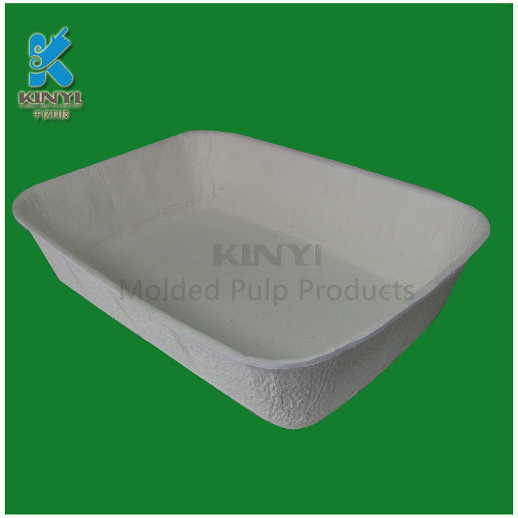 Biodegradable Pulp Molded Cat Litter Trays / Dog Litter Trays