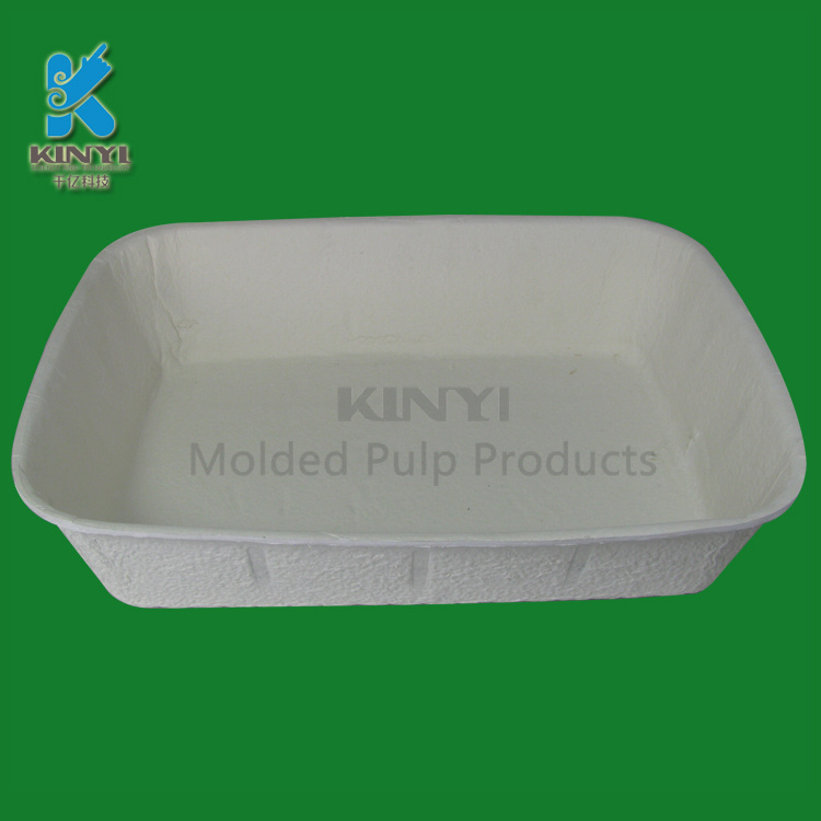 Eco-friendly recycled materials fiber pulp disposable cat litter box