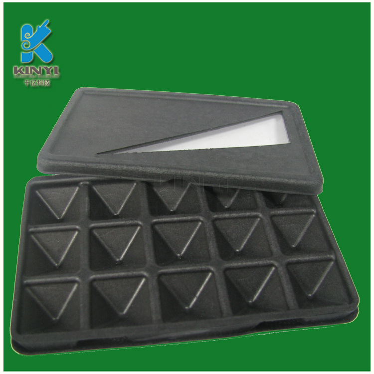 Custom biodegradable mold pulp packaging trays