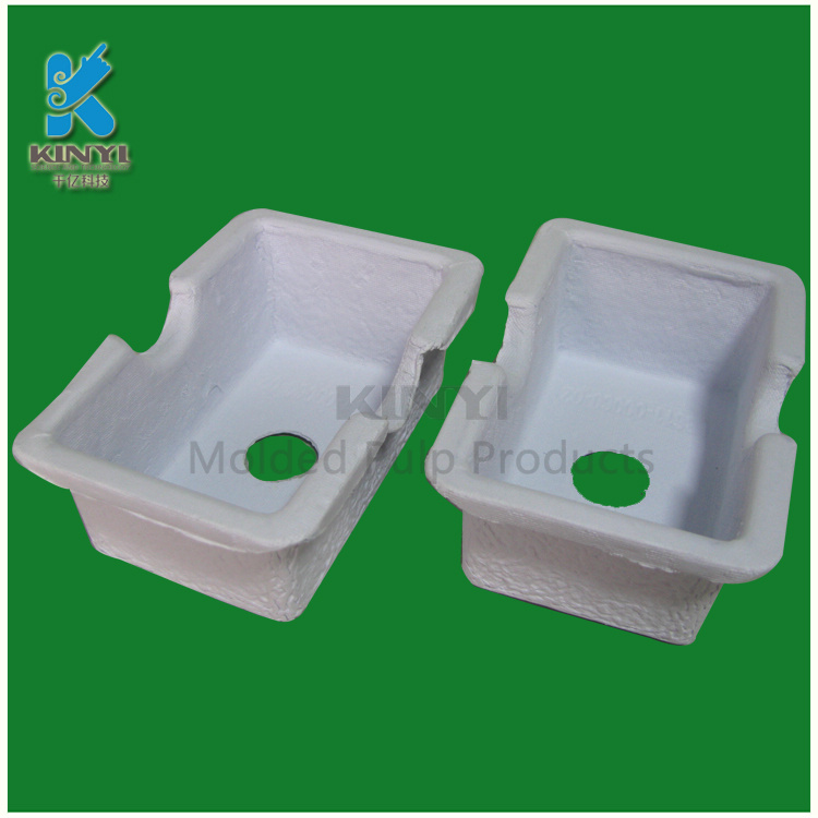 biodegradable molded paper pulp packaging tray
