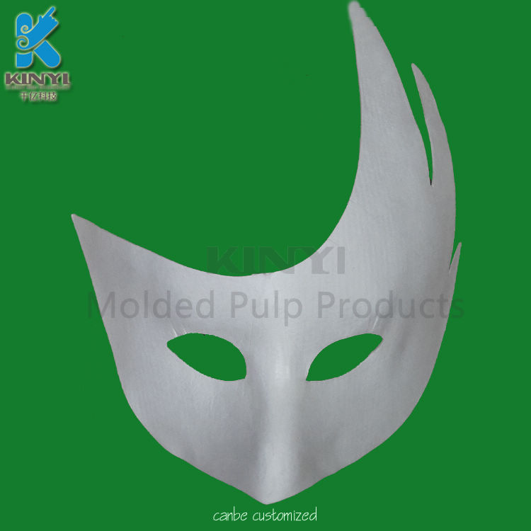 <b>Custom biodegradable bagasse pulp beautiful paper mask for dancing party</b>