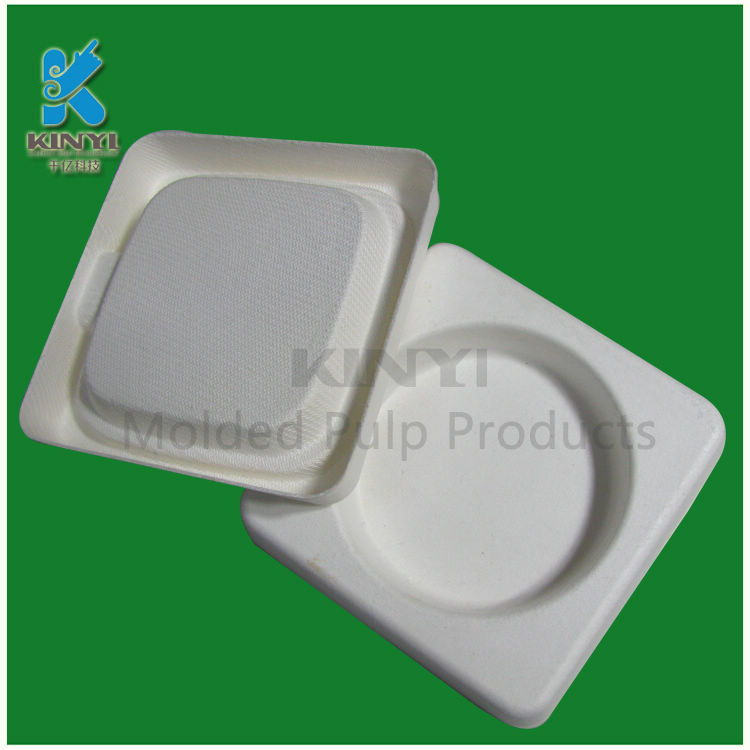 Custom food grade paper pulp packaging trays