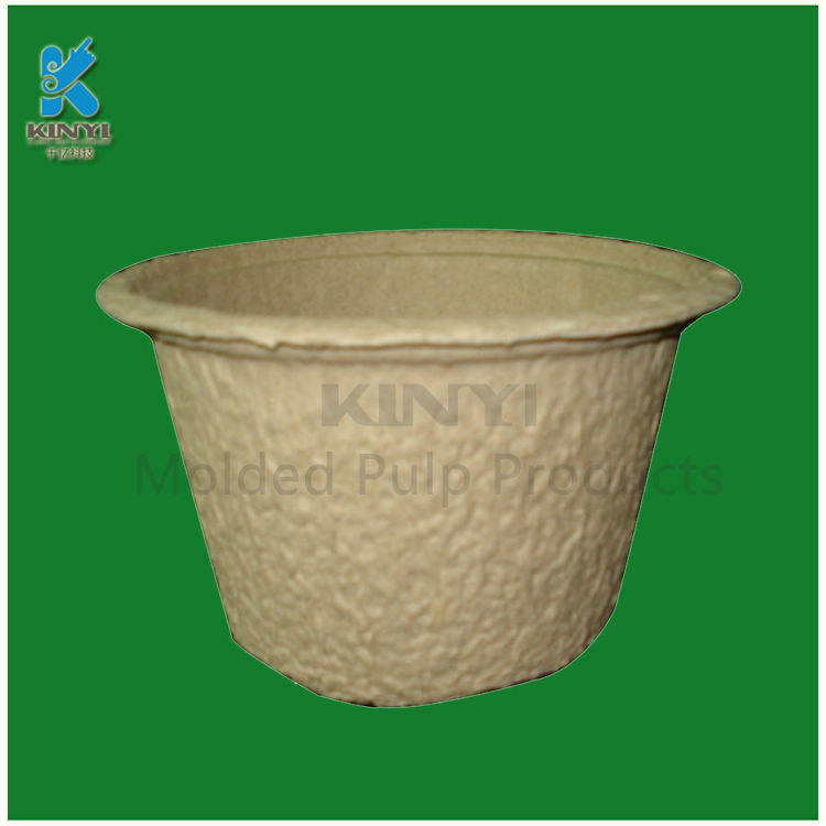 Biodegradable fiber pulp nursery pots