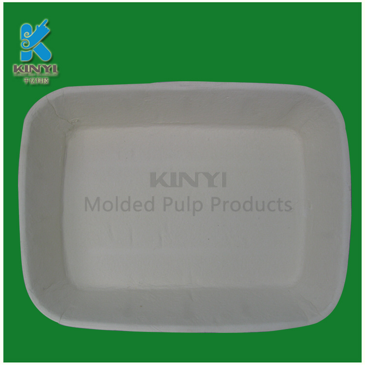 Biodegradable pulp molded flower pot trays