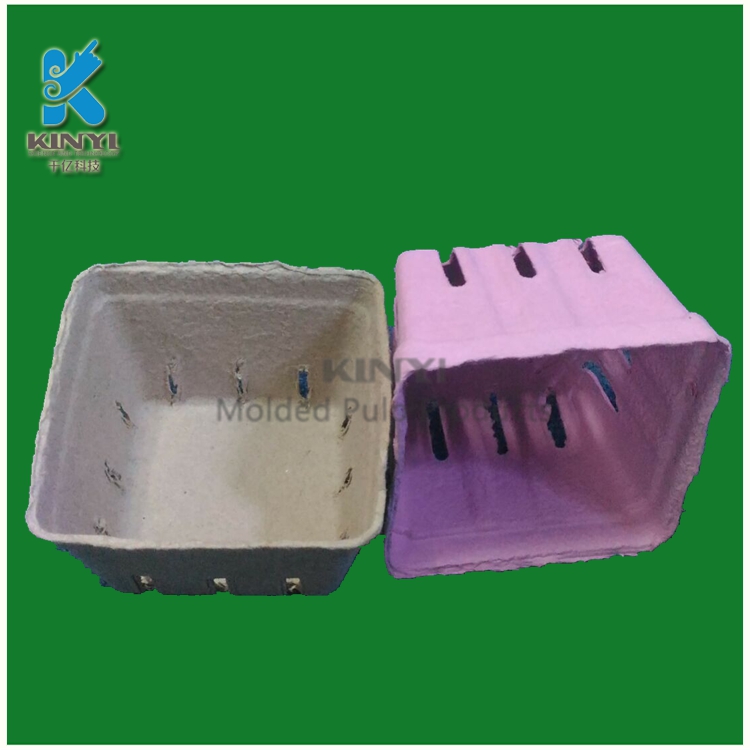 Recycled molded pulp Ginger packaging basket