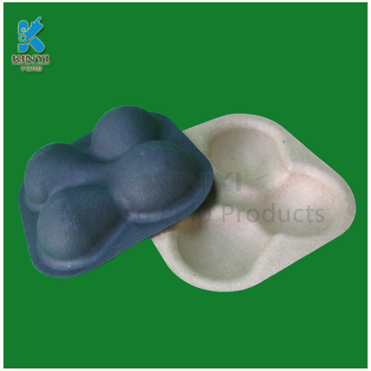 Eco-friendly pulp molded Disposable fruit trays wholesale