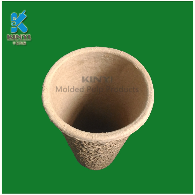 Disposable molded fiber paper pulp bucket customized