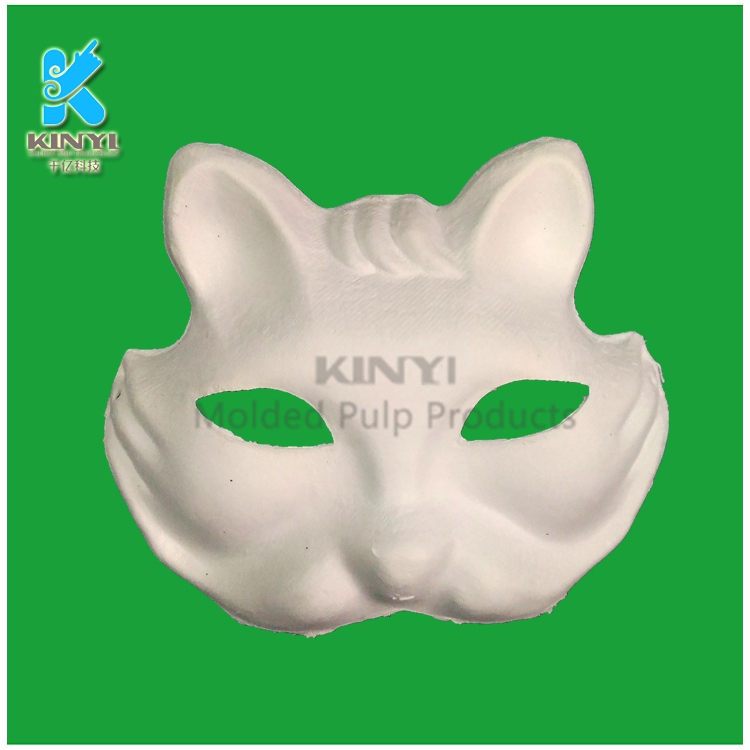 Eco-friendly molded fiber pulp halloween paper mask design