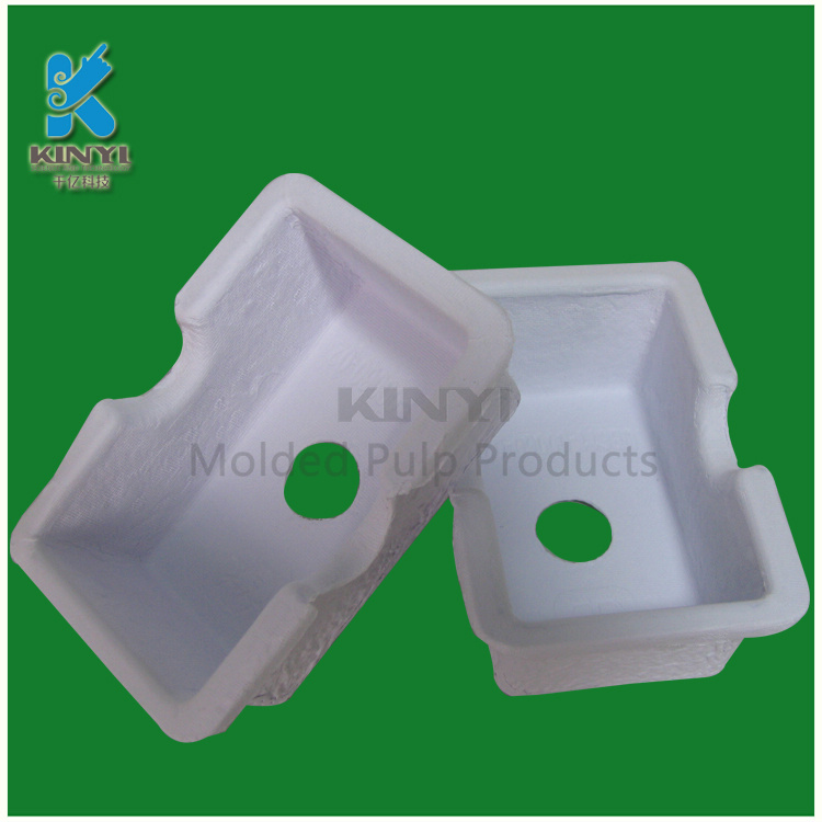 Custom paper pulp biodegradable skincare bottles packaging trays