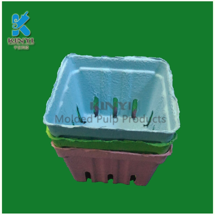 Biodegradable eco-friendly strawberry packaging container customized