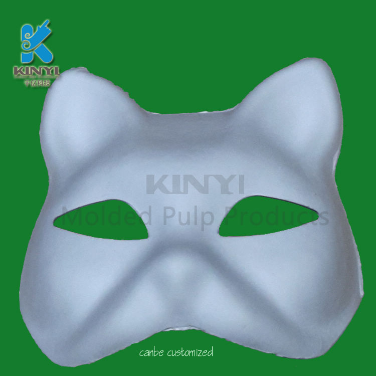 Customized sugarcane bagasse pulp mask, paper mask, toy mask
