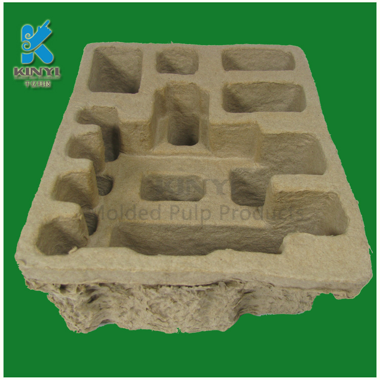 Eco-friendly recycled custom paper pulp complicated structure packaging