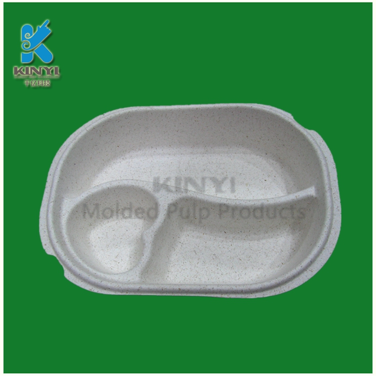 Customized biodegradable wheat straw pulp molded food packaging bowl
