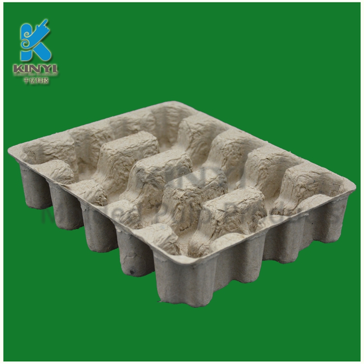 Recycled paper pulp moulding packaging, fiber pulp tray