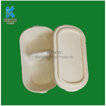 Bamboo pulp packaging, biodegradable food bowl, eco friendly tableware