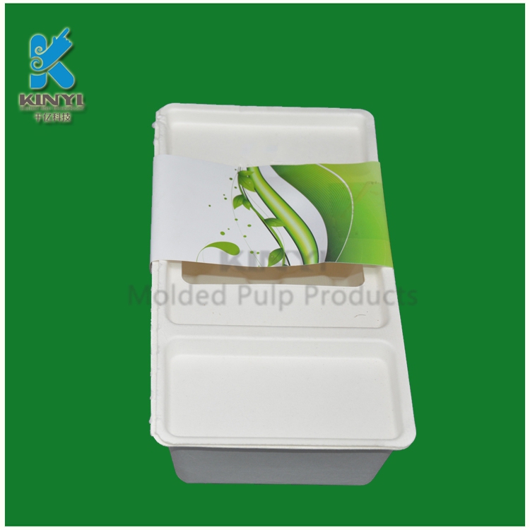 Custom Bagasse Paper Pulp Box with Matching Packaging