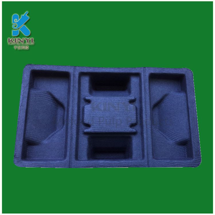 Black Molded Pulp Electronics Packaging Trays
