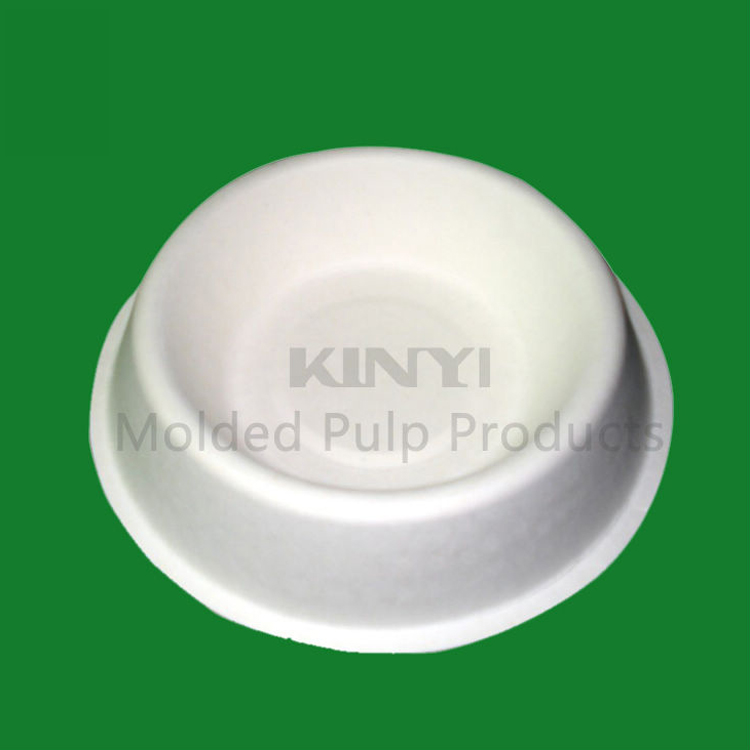 Eco-friendly molded pulp dog bowls customized