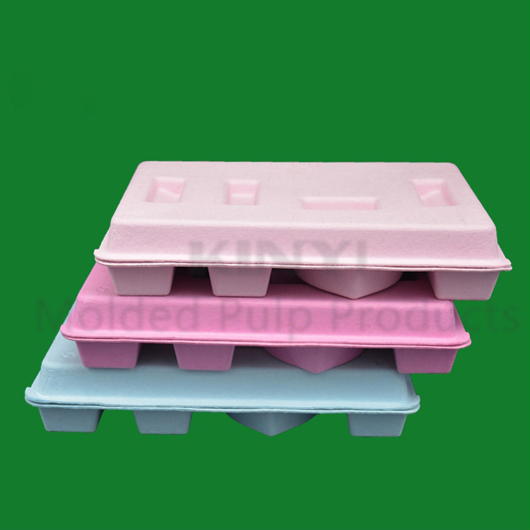 Custom molded fiber paper colorful packaging box suppliers