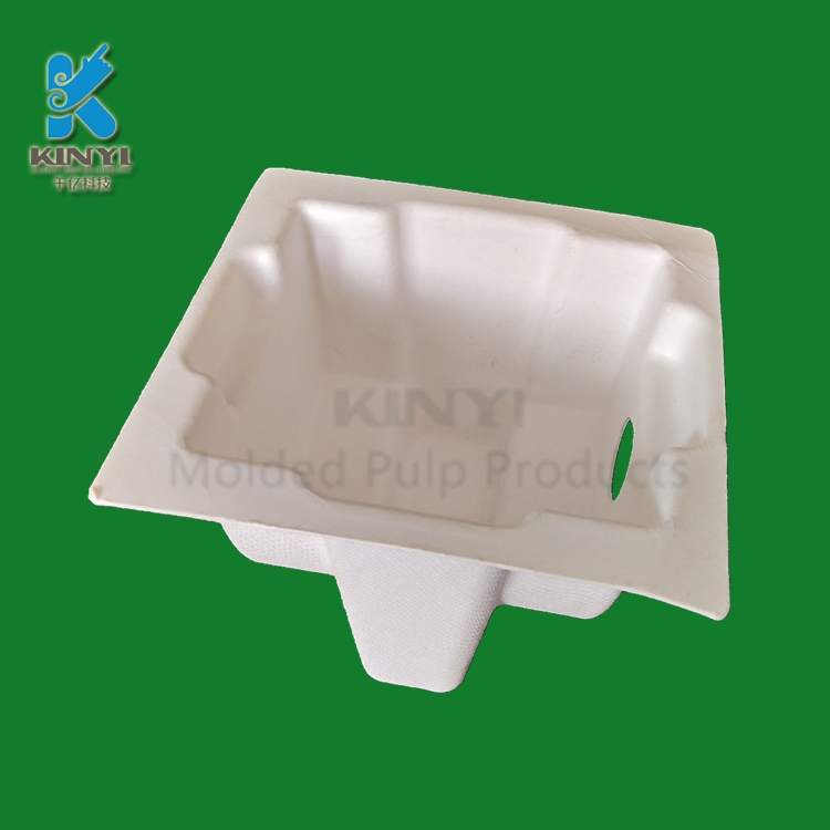 Biodegradable molded pulp tray, bagasse packaging pulp tray