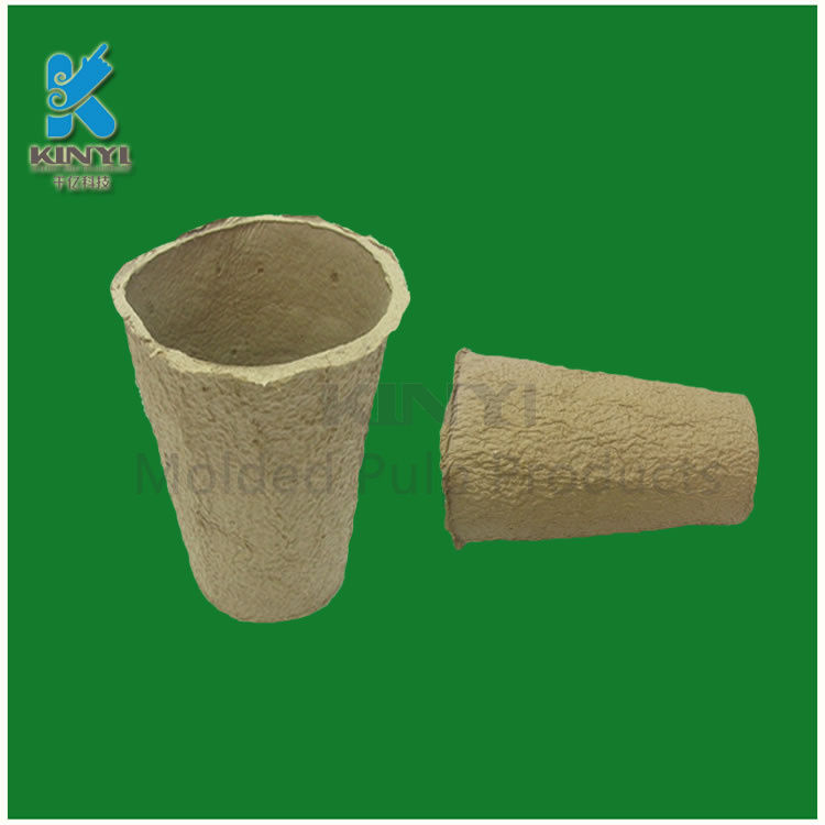 Biodegradable mold pulp garden pots