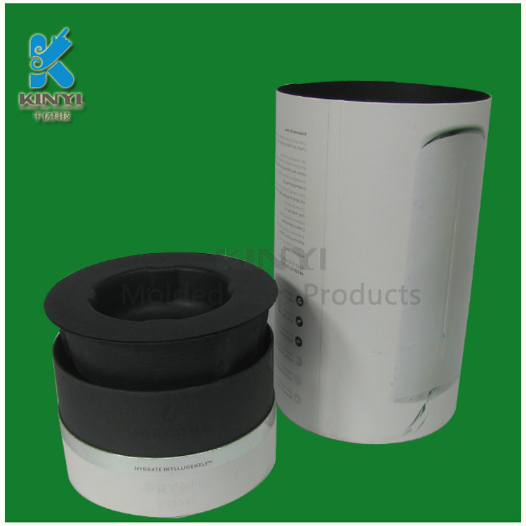 Black Pulp Packaging Inserts With Paper Packaging Tubes