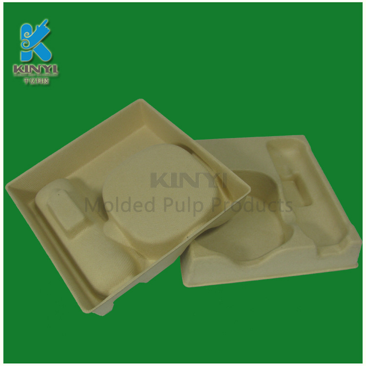 brown packaging trays